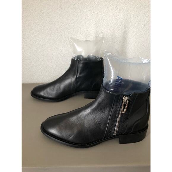 AQUATALIA Nadie Black Leather Waterproof Bootie - 6 - Picture 3 of 7